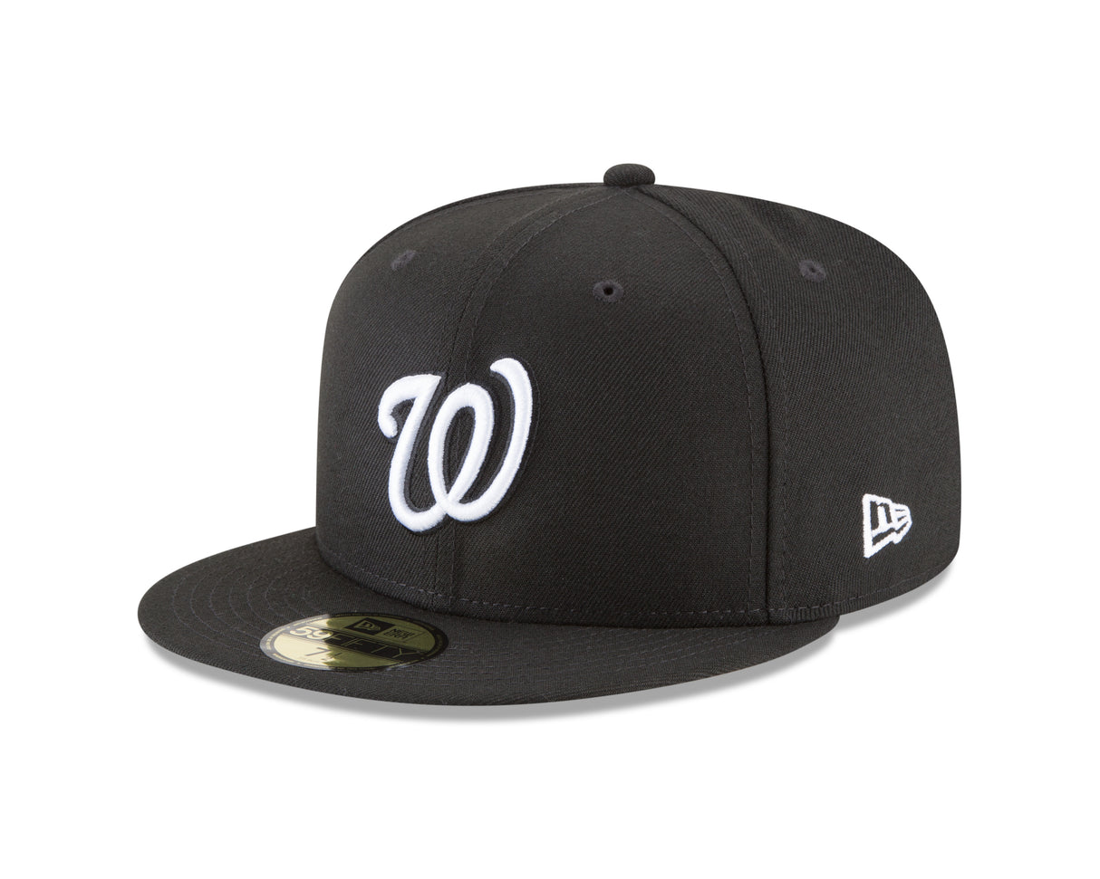 Washington Nationals Black And White 59FIFTY Fitted