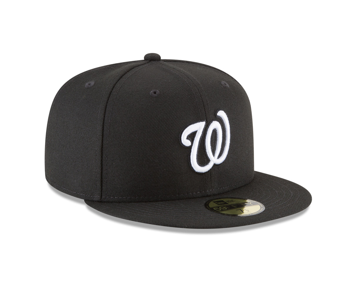 Washington Nationals Black And White 59FIFTY Fitted