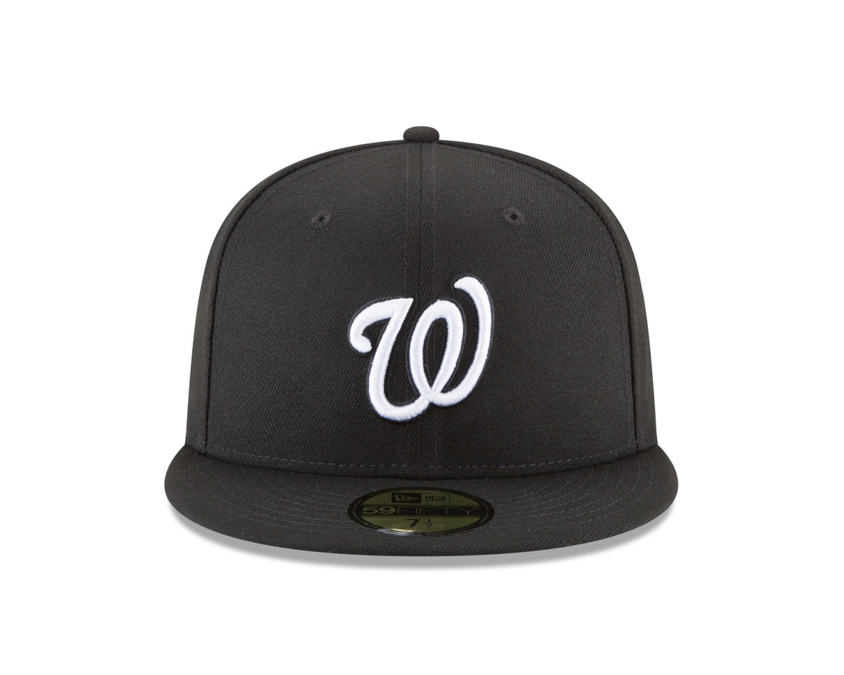 Washington Nationals Black And White 59FIFTY Fitted