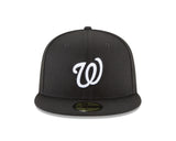 Washington Nationals Black And White 59FIFTY Fitted