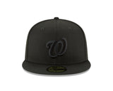 Washington Nationals Black on Black 59FIFTY Fitted