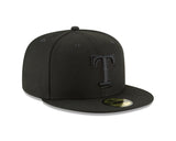 Texas Rangers Black on Black 59FIFTY Fitted