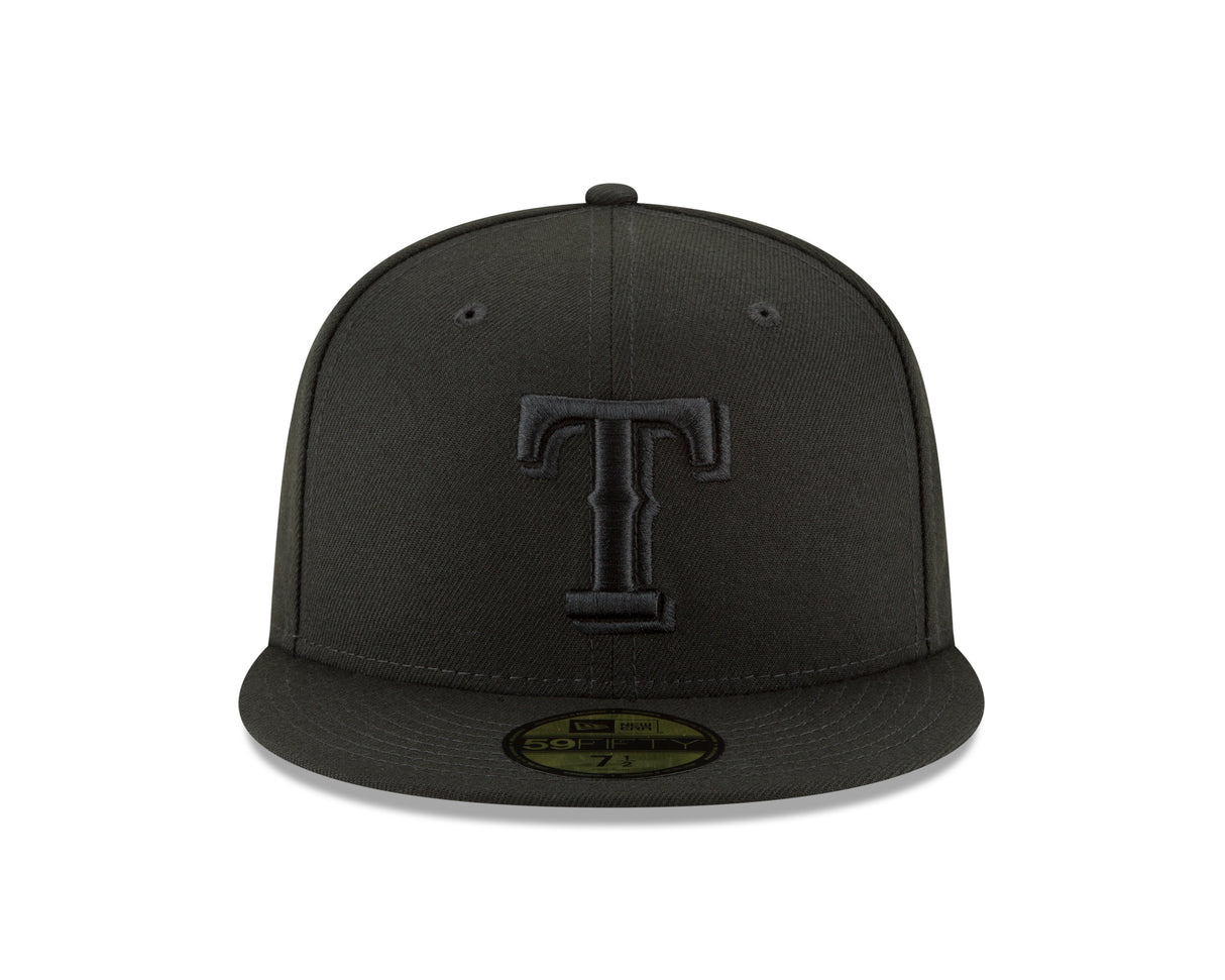 Texas Rangers Black on Black 59FIFTY Fitted