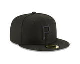 Pittsburgh Pirates Black on Black 59FIFTY Fitted