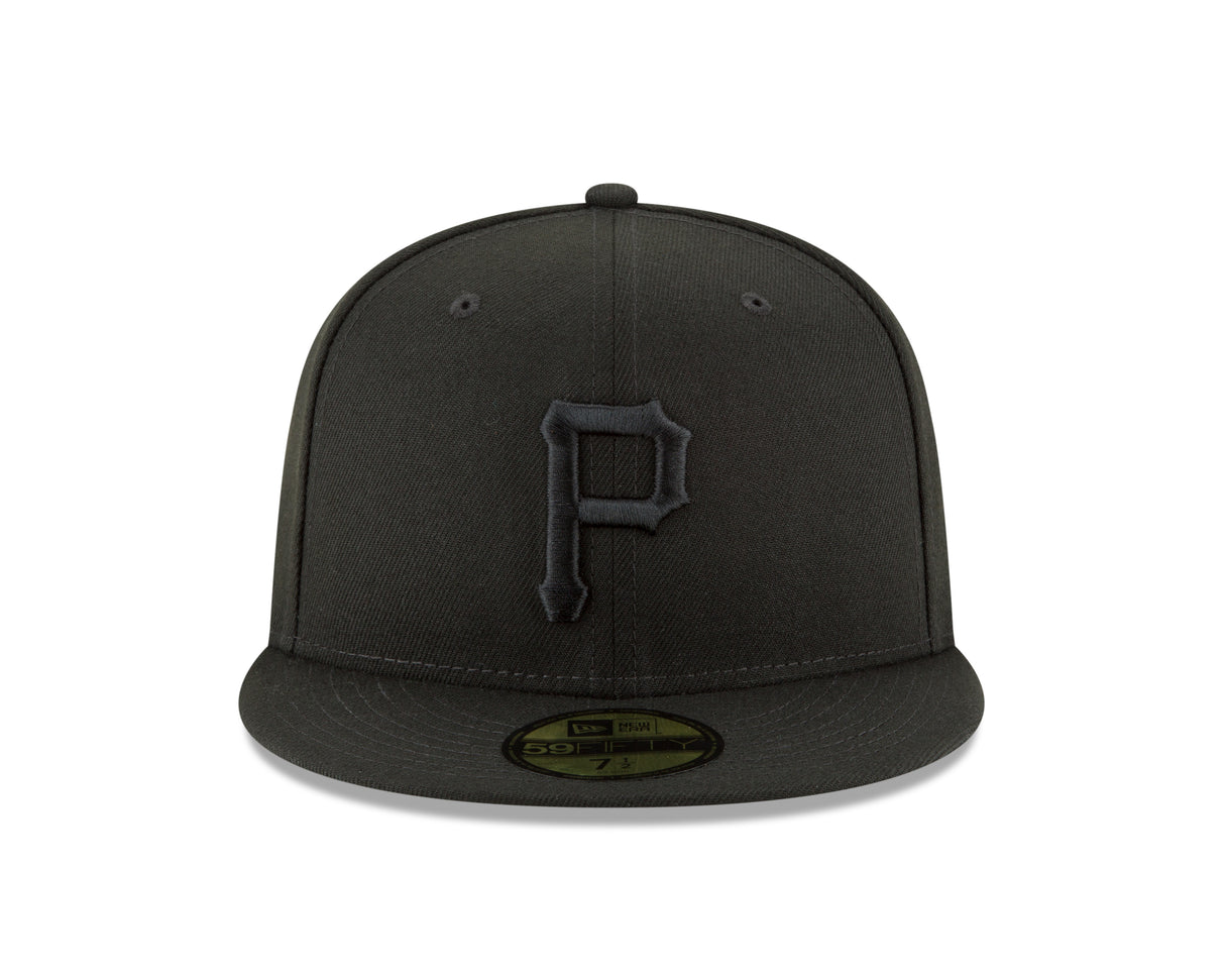 Pittsburgh Pirates Black on Black 59FIFTY Fitted