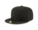 Oakland Athletics Black on Black 59FIFTY Fitted