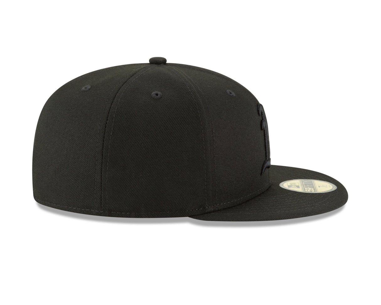 Oakland Athletics Black on Black 59FIFTY Fitted