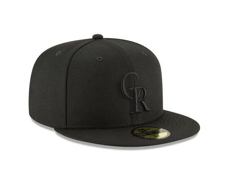 Colorado Rockies Black on Black 59FIFTY Fitted