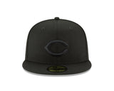 Cincinnati Reds Blackout Basic 59FIFTY Fitted