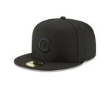 Chicago Cubs Blackout Basic 59FIFTY Fitted