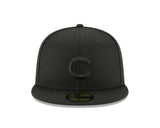 Chicago Cubs Blackout Basic 59FIFTY Fitted