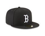 Boston Red Sox Black and White Basic 59FIFTY Fitted