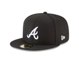 Atlanta Braves Black and White 59FIFTY Fitted