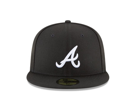 Atlanta Braves Black and White 59FIFTY Fitted