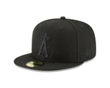 Los Angeles Angels Black on Black 59FIFTY Fitted