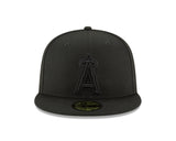 Los Angeles Angels Black on Black 59FIFTY Fitted