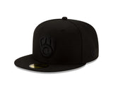 Milwaukee Brewers Black on Black 59FIFTY