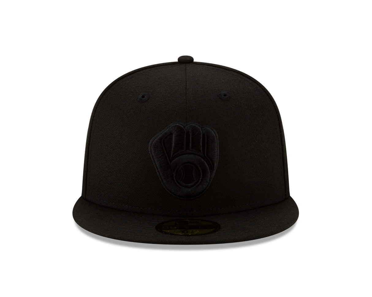 Milwaukee Brewers Black on Black 59FIFTY