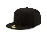 San Diego Padres Blackout Basic 59FIFTY Fitted