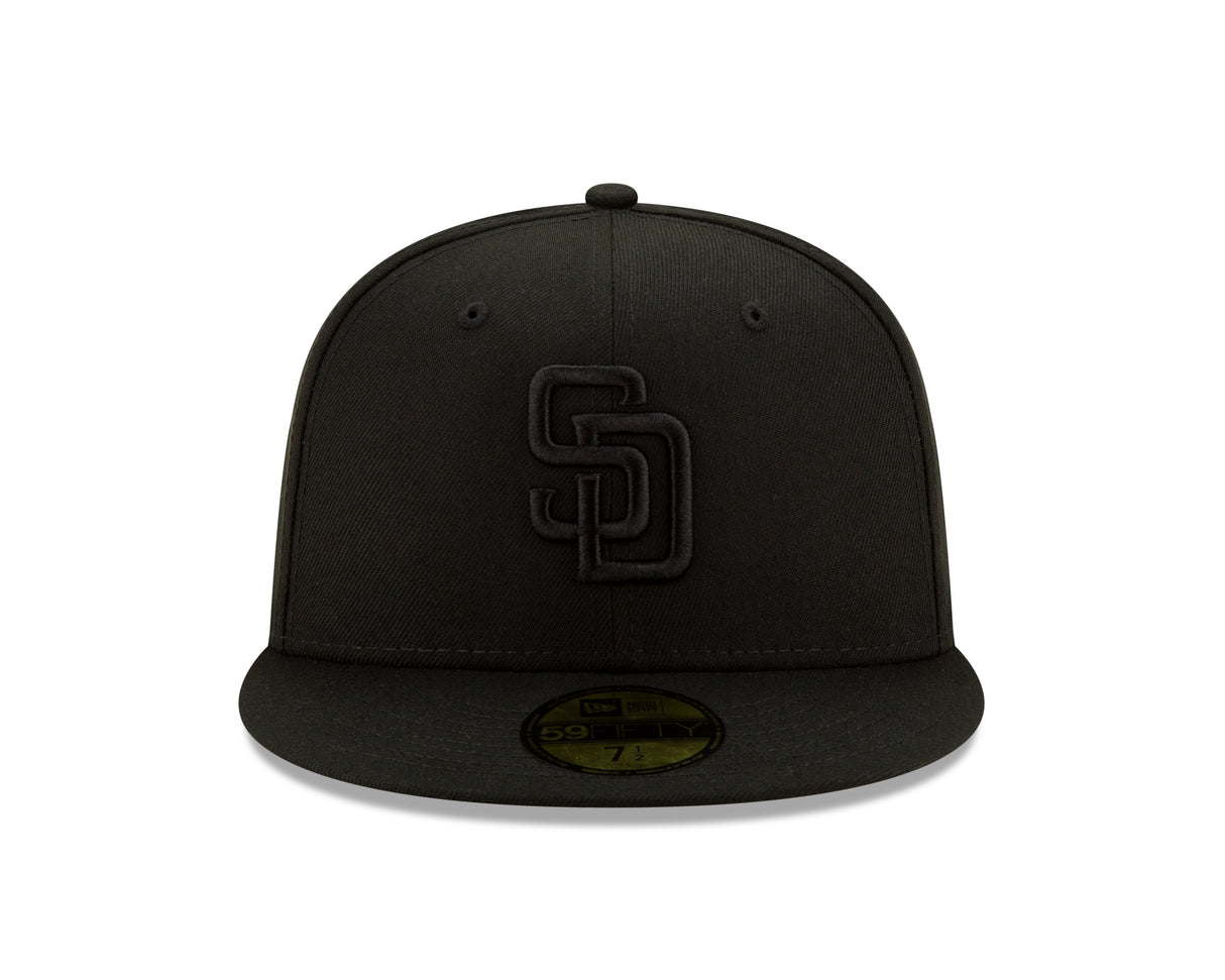 San Diego Padres Blackout Basic 59FIFTY Fitted