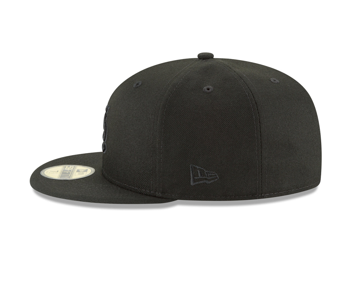 St. Louis Cardinals Basic Black on Black 59FIFTY Fitted Hat