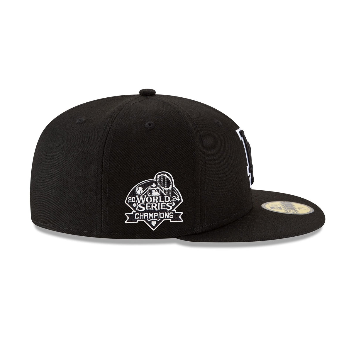 Los Angeles Dodgers World Series Champions Black Outlined 59FIFTY Fitted