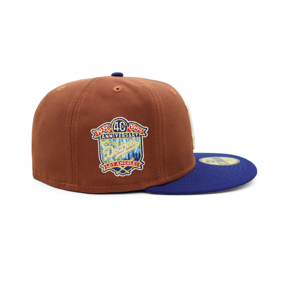 Los Angeles Dodgers Brown & Royal Blue 59FIFTY Fitted