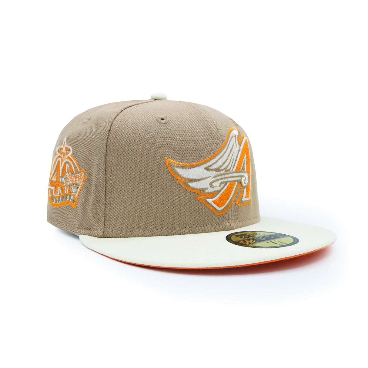 Los Angeles Anaheim Angels Orange Khaki 59FIFTY Fitted