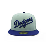 Los Angeles Dodgers Sage Blue Script 59Fifty Fitted