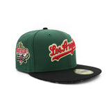 Los Angeles Dodgers Green & Red Script 40th Anniversary Patch 59FIFTY Fitted