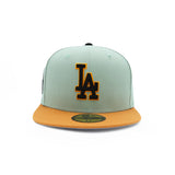 Los Angeles Dodgers LA Sage Camel Side Patch 59FIFTY Fitted