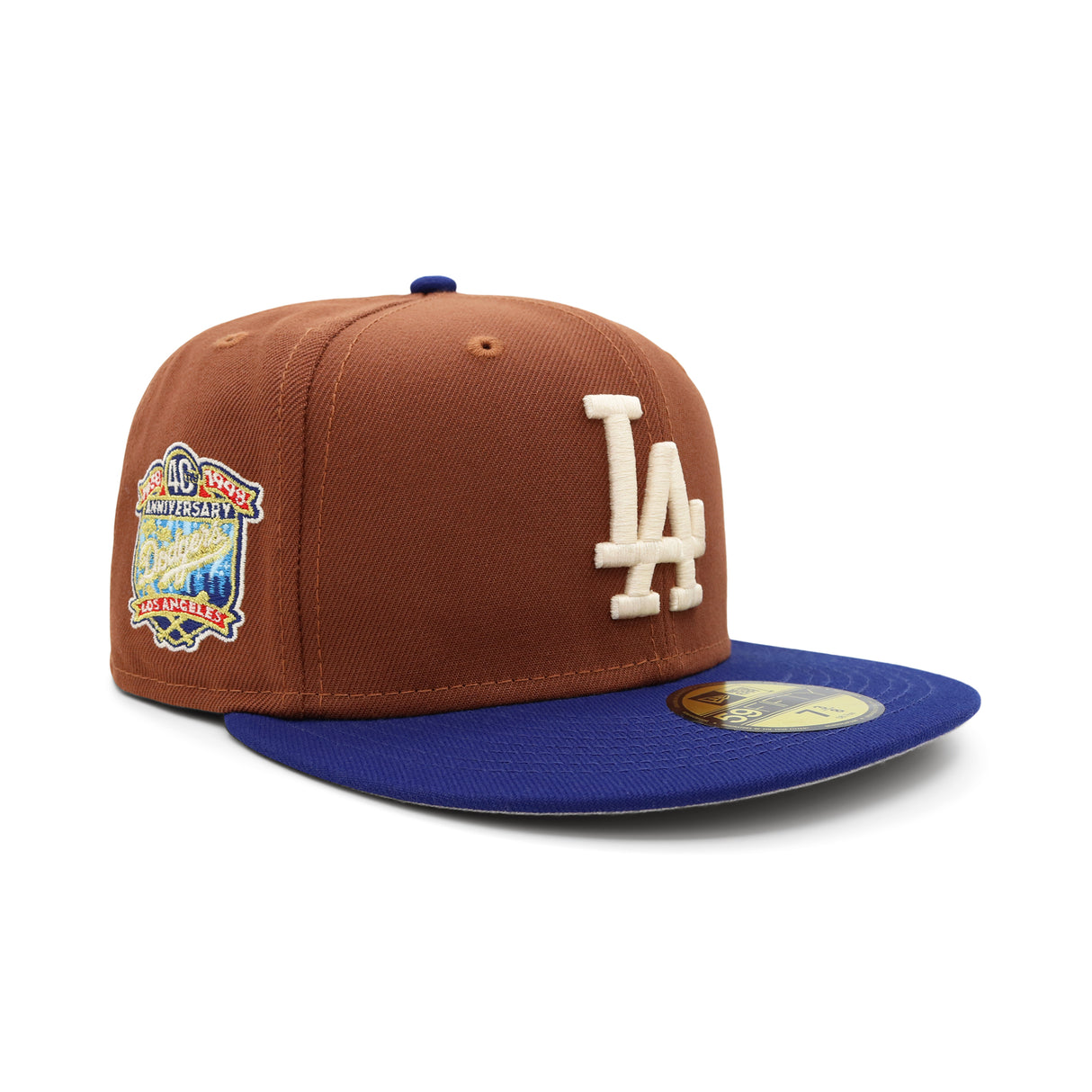 Los Angeles Dodgers Brown & Royal Blue 59FIFTY Fitted