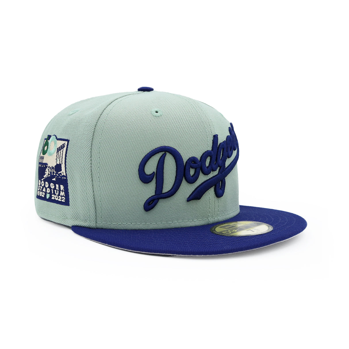 Los Angeles Dodgers Sage Blue Script 59Fifty Fitted