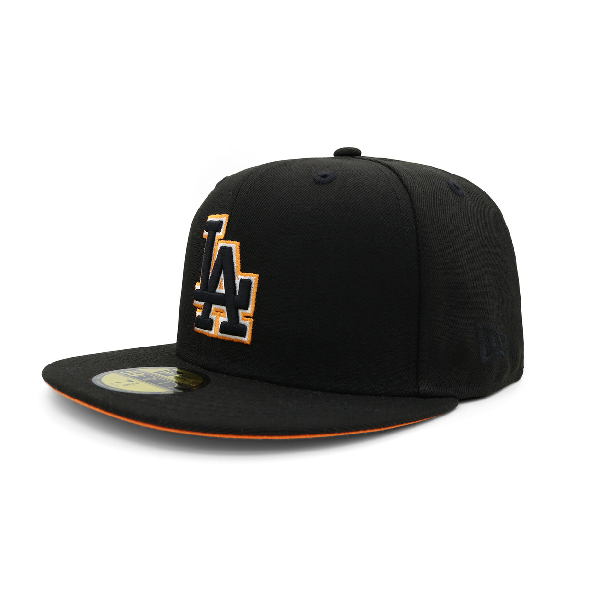 Los Angeles Dodgers Black Flame Outline 59FIFTY Fitted