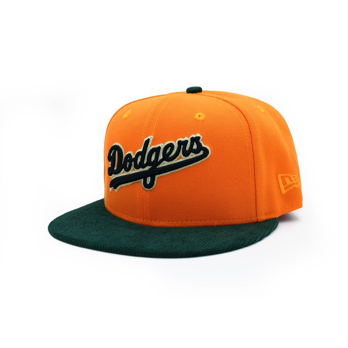 Los Angeles Dodgers Orange and Forest Corduroy Camo 59FIFTY