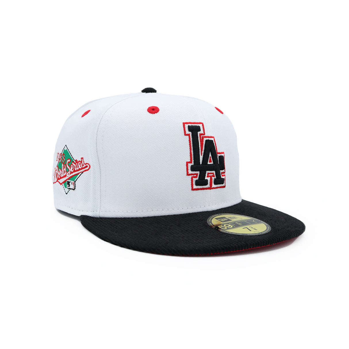 Los Angeles Dodgers Red Outline Cord 59FIFTY