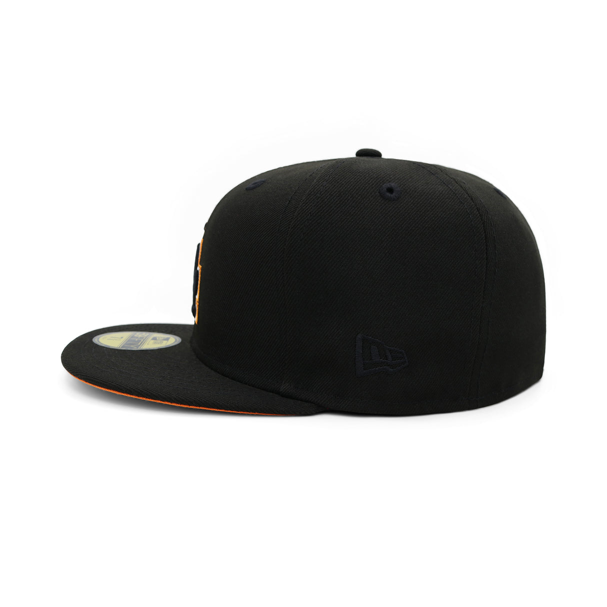 Los Angeles Dodgers Black Flame Outline 59FIFTY Fitted