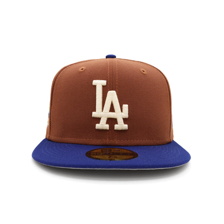 Los Angeles Dodgers Brown & Royal Blue 59FIFTY Fitted