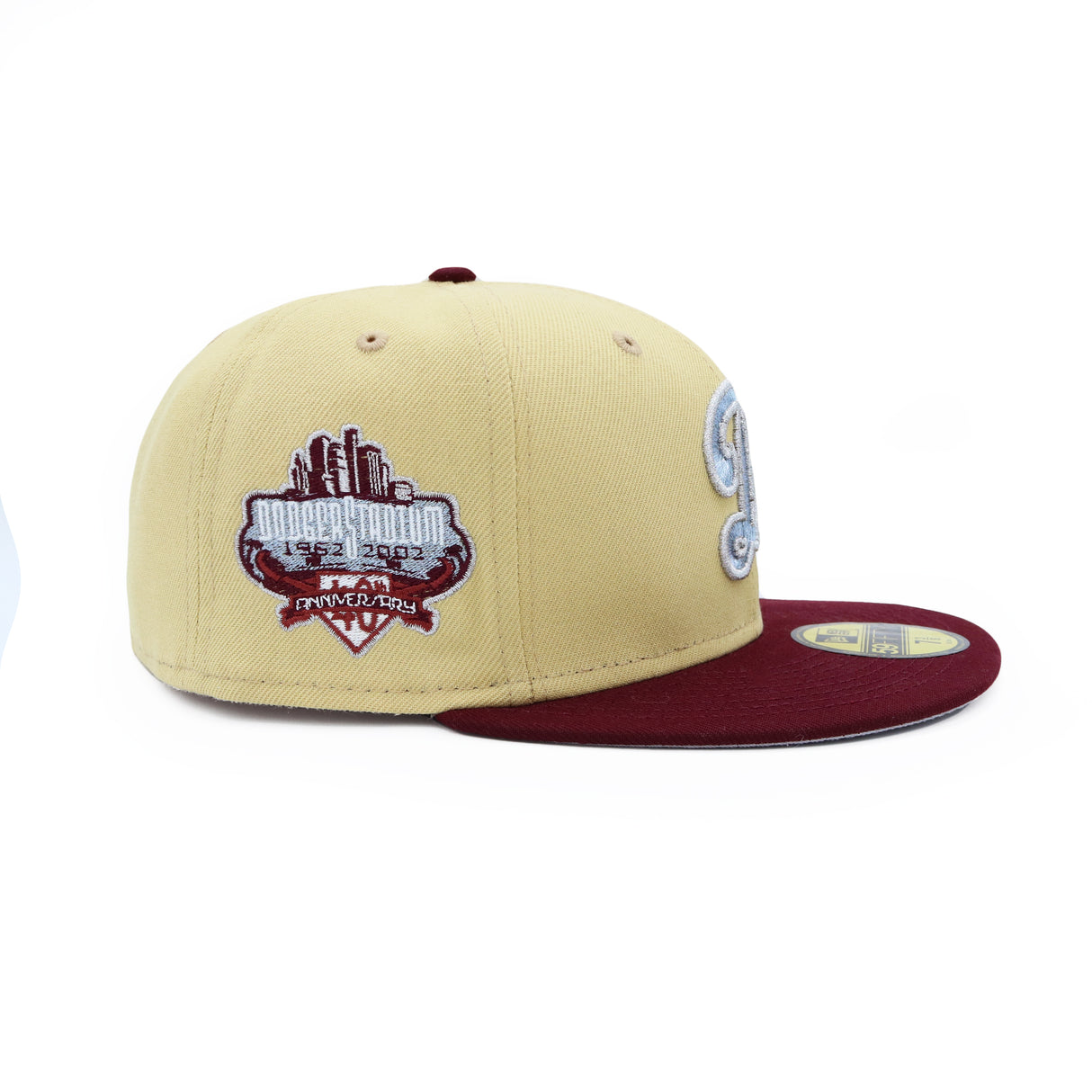 Los Angeles Dodgers Maroon Silver 59FIFTY