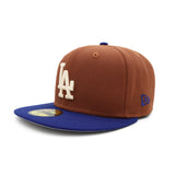 Los Angeles Dodgers Brown & Royal Blue 59FIFTY Fitted