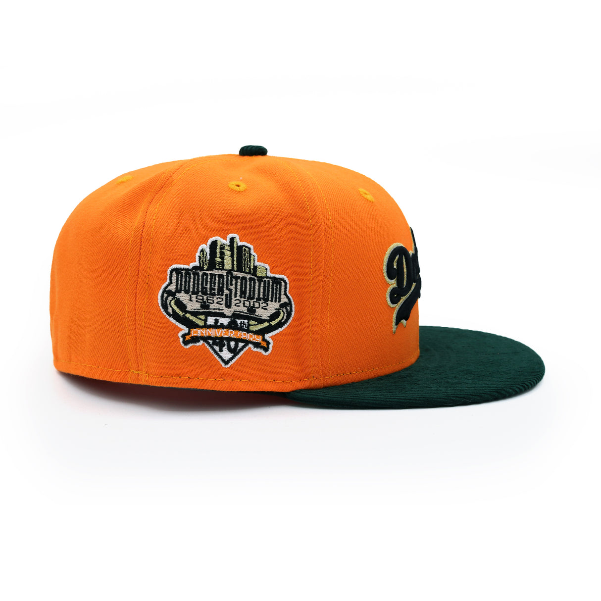 Los Angeles Dodgers Orange and Forest Corduroy Camo 59FIFTY