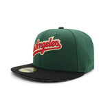 Los Angeles Dodgers Green & Red Script 40th Anniversary Patch 59FIFTY Fitted