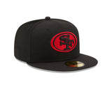 New Era San Francisco 49ers Mens Black 59FIFTY Vintage Fitted Hat