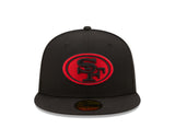 New Era San Francisco 49ers Mens Black 59FIFTY Vintage Fitted Hat