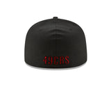 New Era San Francisco 49ers Mens Black 59FIFTY Vintage Fitted Hat