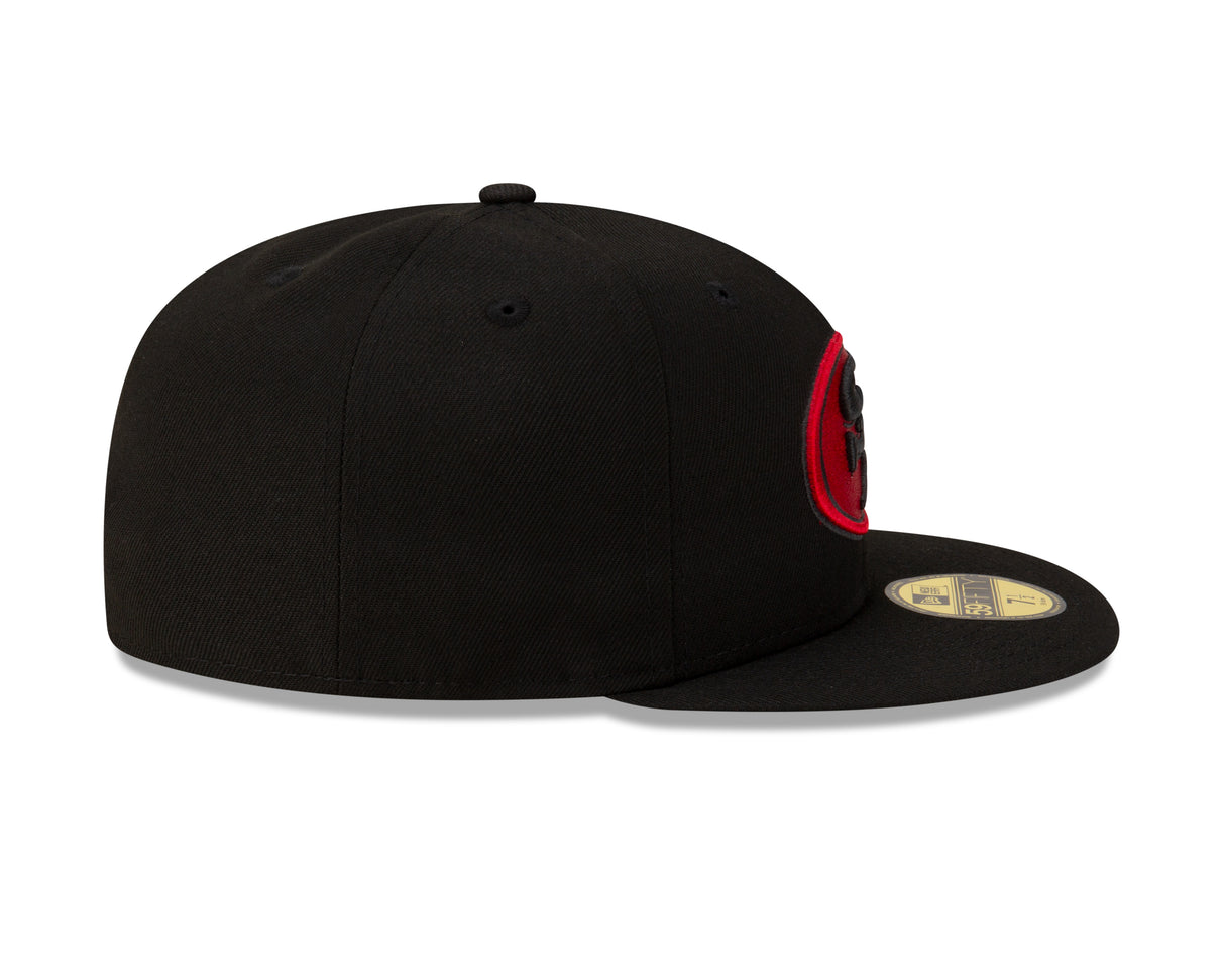 New Era San Francisco 49ers Mens Black 59FIFTY Vintage Fitted Hat