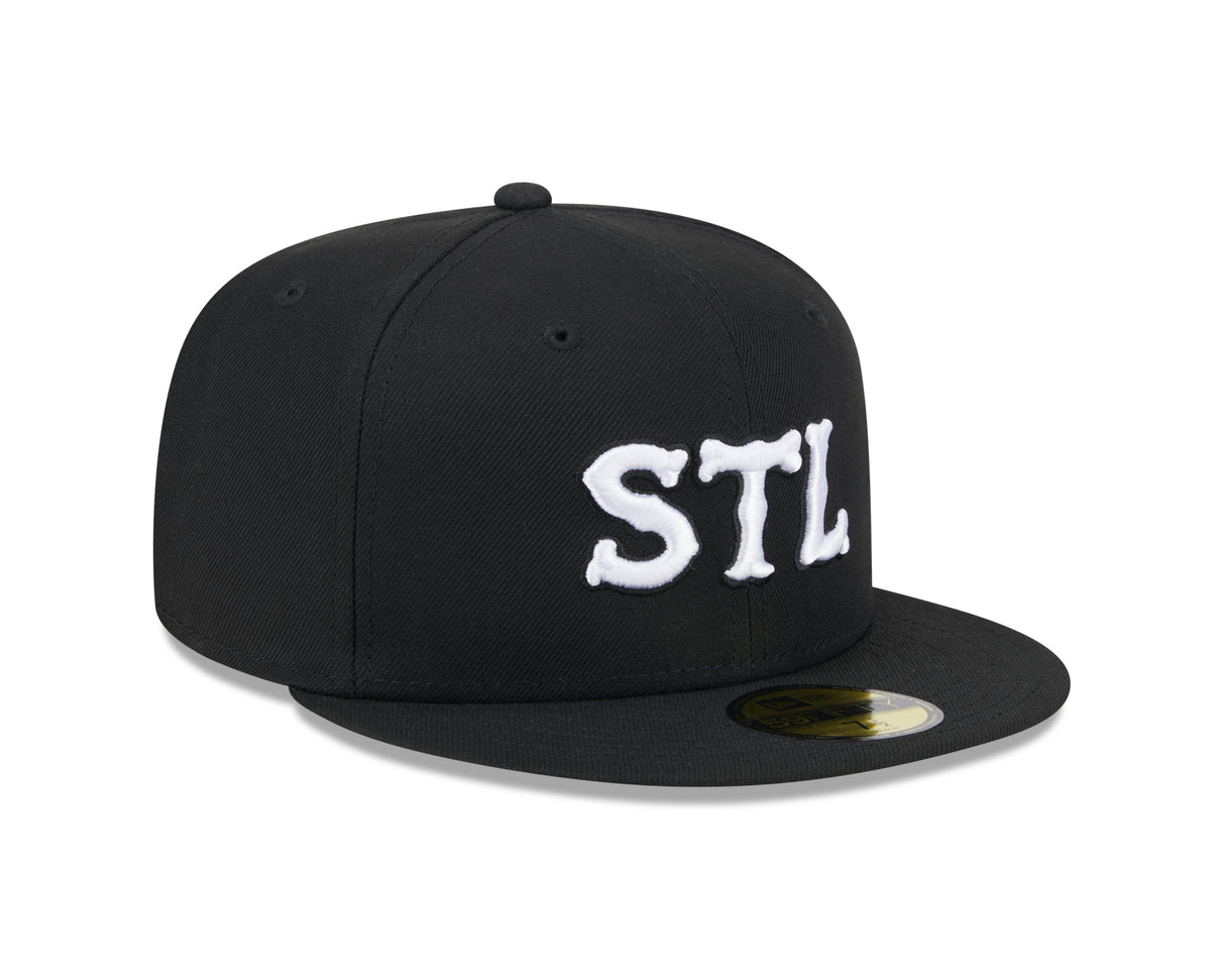 St. Louis Cardinals Black STL 59FIFTY Fitted