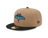 Tampa Bay Rays Canvas Camel 59FIFTY Fitted