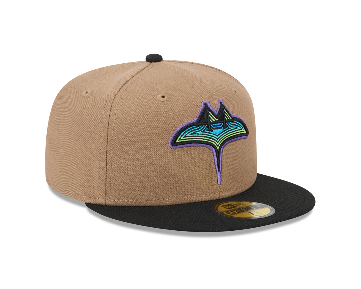 Tampa Bay Rays Canvas Camel 59FIFTY Fitted