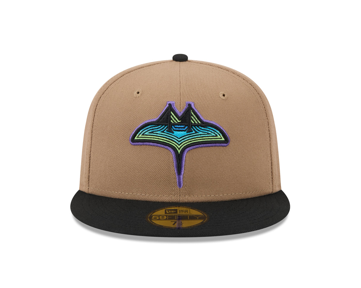 Tampa Bay Rays Canvas Camel 59FIFTY Fitted